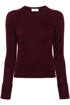BLUMARINE Logo-motif sweater