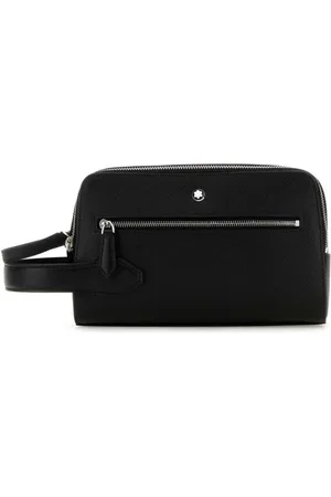 Montblanc Logo-plaque leather clutch