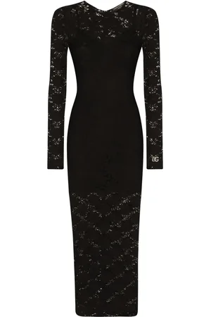 Dolce & Gabbana Lace-panel midi dress