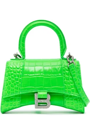 Balenciaga Hourglass XS croc crossbody bag