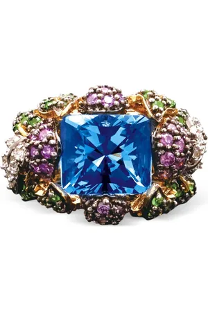 Anabela Chan 18kt yellow Blueberry gemstone ring