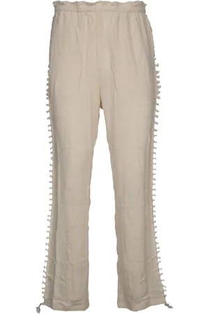 Caravana Distressed straight-leg trousers
