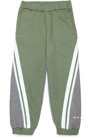 Marni Logo-print cotton trousers