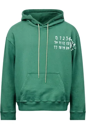 Maison Margiela Numbers-motif cotton hoodie