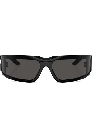 Dolce & Gabbana Logo-plaque wraparound sunglasses