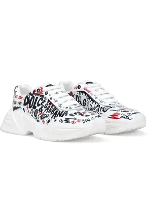 Dolce & Gabbana Printed leather sneakers