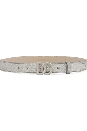 Dolce & Gabbana DG logo glitter belt