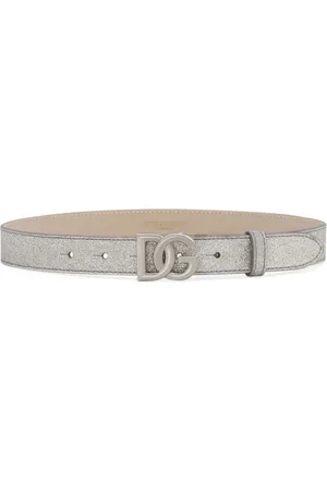 Dolce & Gabbana DG logo glitter belt