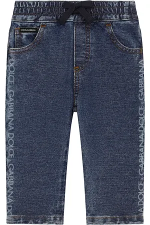 Dolce & Gabbana Logo-print five-pocket jeans