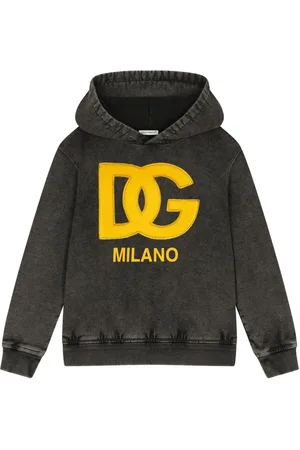 Dolce & Gabbana Logo-embroidered washed hoodie