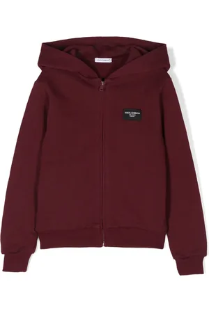 Dolce & Gabbana Logo-appliqué zipped hoodie