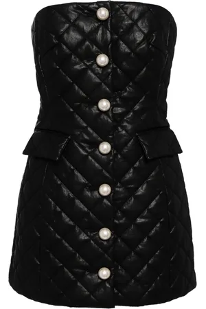 KIMHEKIM Pearl button quilted dress