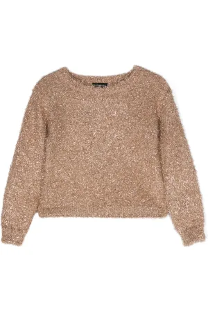 MONNALISA Metallic-finish jumper