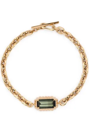 Lizzie Mandler 18kt yellow fluted pendant necklace