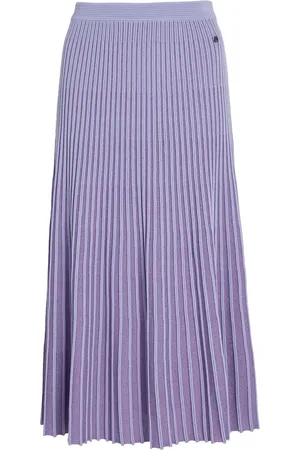 Karl Lagerfeld Metallic pleated midi skirt