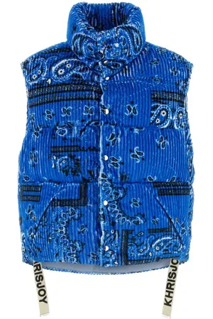 Khrisjoy Paisley-print corduroy padded gilet