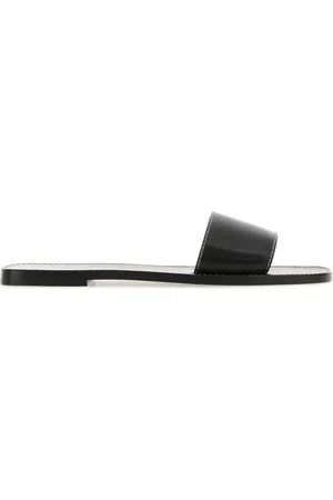 The Row Milla leather slides