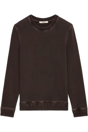 Zadig & Voltaire Chevron-embroidered organic-cotton sweatshirt
