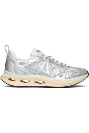 VALENTINO GARAVANI VLogo panelled lace-up sneakers