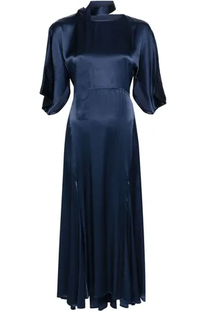 SEMICOUTURE Scarf-detail maxi dress