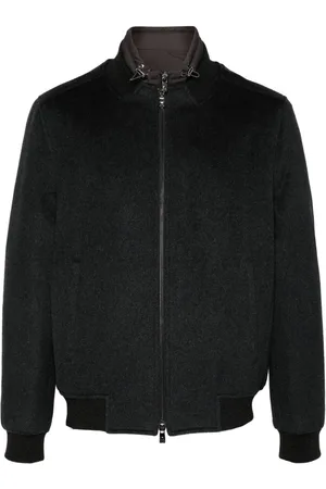 corneliani Logo-plaque bomber jacket