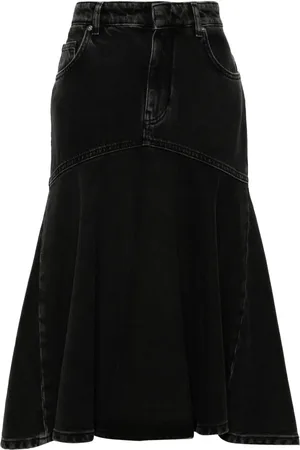 Serafini Bleached midi skirt