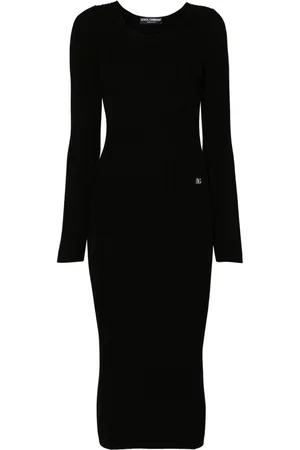Dolce & Gabbana Logo-lettering midi dress