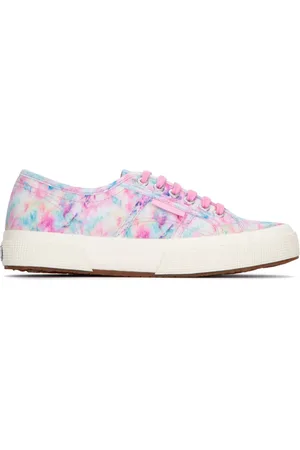 Superga Tie-dye logo-tag sneakers