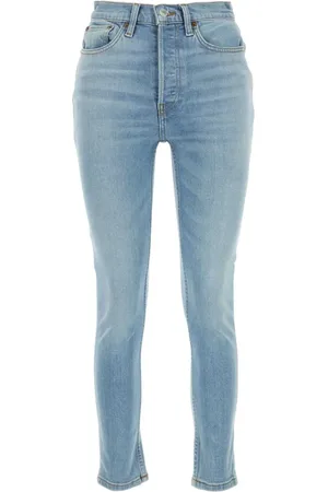 RE/DONE Logo-patch skinny jeans