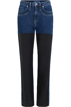 Karl Lagerfeld Colour-block high-rise jeans