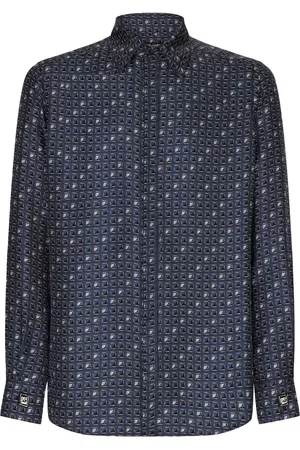 Dolce & Gabbana Geometric-print silk shirt