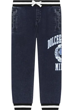 Dolce & Gabbana Logo-print denim track pants