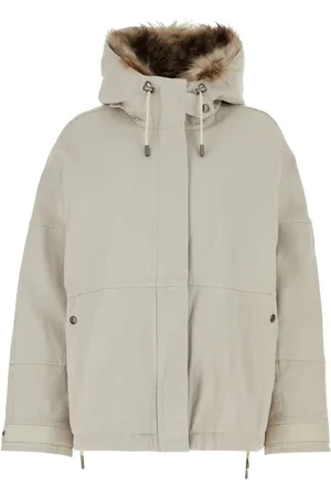 YVES SALOMON Fur-trimmed hood puffer jacket