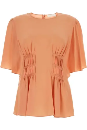 Chloé Wing-sleeve silk blouse