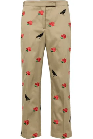 Thom Browne Mid-rise tailored twill trousers