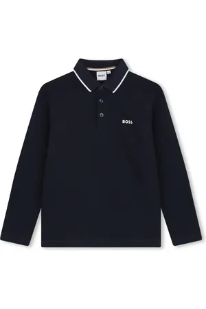 HUGO BOSS Logo-print piqué-weave polo shirt