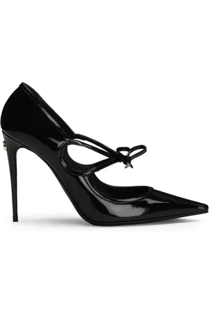 Dolce & Gabbana Ribbon-tie leather pumps