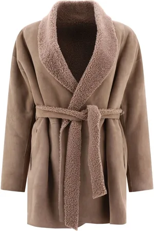 SALVATORE SANTORO Leather shearling jacket