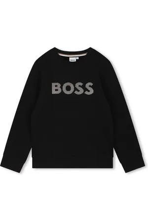 HUGO BOSS Logo-print cotton sweatshirt