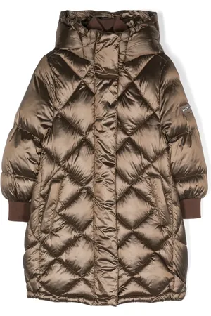 MONNALISA Logo-lettering padded coat