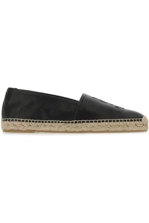 Saint Laurent Embroidered monogram espadrilles