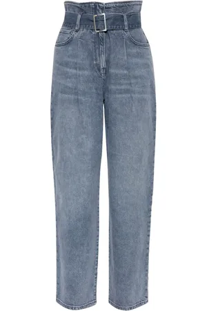 IRO Belted high-waisted jeans