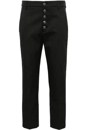 Dondup High-waisted cropped trousers
