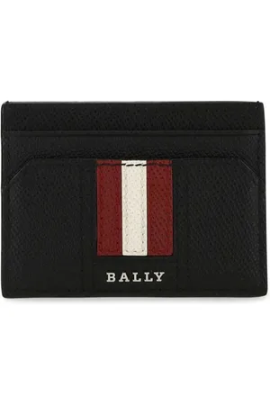 Bally Striped leather cardholder