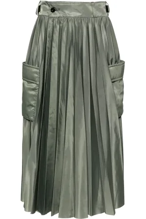 SACAI Pleated midi skirt