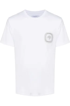 Stefano Ricci Logo-embroidered T-shirt