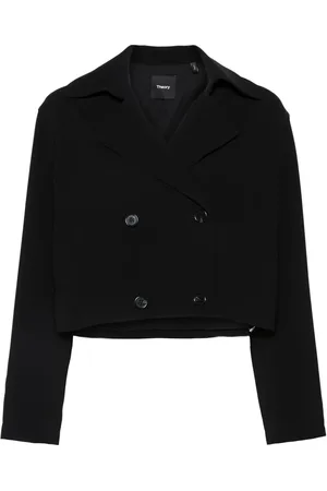 THEORY Crepe cropped jacket