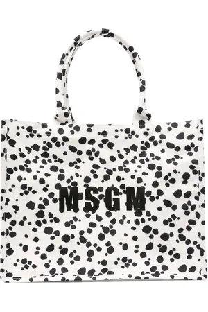 Msgm Medium logo-print tote bag