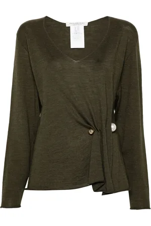 Serafini Faux-pearl detailed sweater