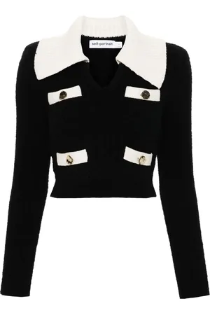 Self-Portrait Cropped sweater